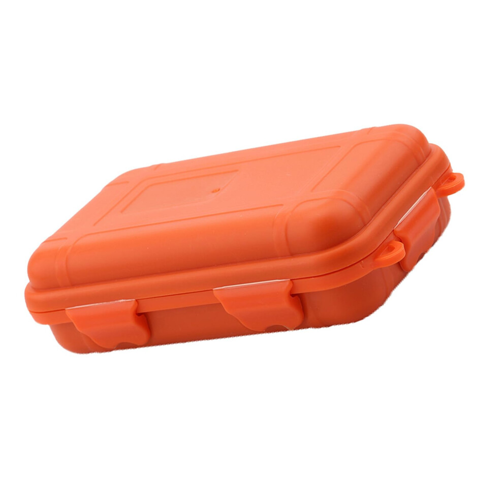 Outdoor Survival Shockproof Storage Box Sealed Container Case For Camping And Fishing Large Orange 9382693111203