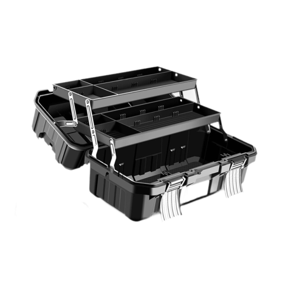 Foldable Tool Storage Case With 3 Layers Organization Waterproof Box