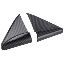 for Navara NP300 2016-2021 Carbon Fibre Car Interior A-Pillar Speaker Horn Cover Trim Frame Sticker Accessories