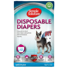 Simple Solution Disposable Dog Diapers for Female Dogs, Super Absorben