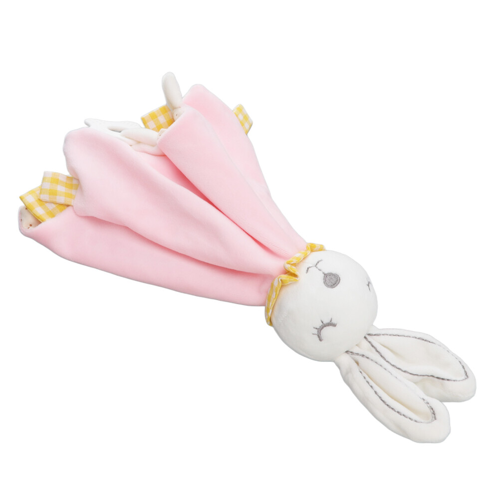 Plush Bunny Baby Security Blanket For Boys & Girls - Lovey Pink