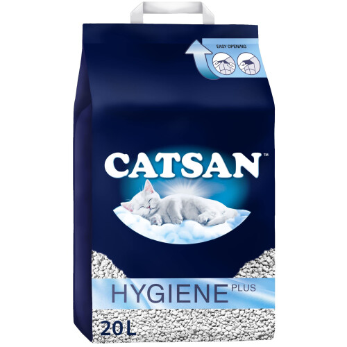 Catsan Catsan Hygiene Plus Cat Litter White, 20L