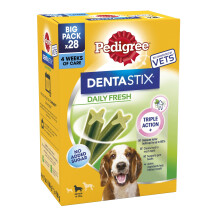 PEDIGREE DENTASTIX Fresh - Dental Dog Chews - Medium Dogs 10-25kg - 4
