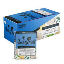 Pooch & Mutt - Fish, Potato & Pea Pack of Complete Wet Dog Food, Dry D