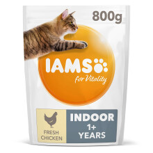 IAMS Indoor Complete Dry Cat Food for Adult and Senior Cats with Chick