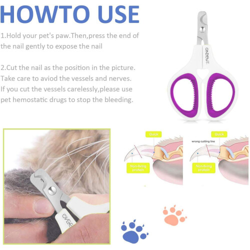 OneCut Pet Nail Clippers, Update Version Cat & Kitten Claw Nail Clippe 2