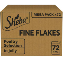 Sheba Fine Flakes in Jelly – Poultry Collection – Wet cat food pouches