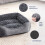 JOEJOY Dog Bed Medium - Washable Rectangle Dog Beds, Anti-Anxiety, Sof 2