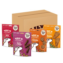 Lily's Kitchen Natural Dog Treats Multipack - Beef Mini Burgers, Duck