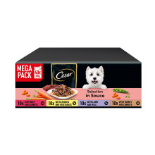 CESAR Adult Dog Pouches Sauce Selection in Gravy 40x100g