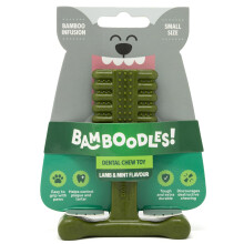 Bamboodles T-Bone Dog Chew Toy – Small | Mint & Lamb Flavour | Long La