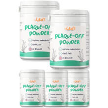 Leo's Plaque Off Powder for Dogs & Cats | 5 x 200g | Pet Teeth Cleanin