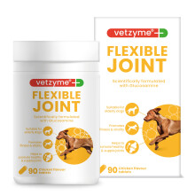 Vetzyme Flexible Joint Supplements for Dogs (90 Tablets) - Hip and Joi