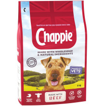 Chappie - Dry Dog Food for Adult Dogs - with Beef and Wholegrain Cerea