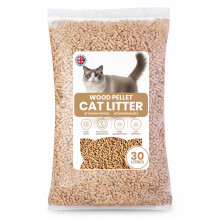 30L Cat Litter Wooden Pellets - Ultra Absorbent & Biodegradable Wood P