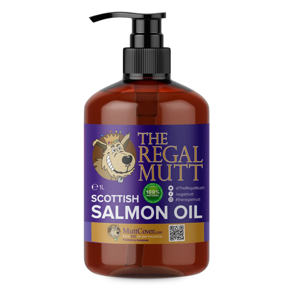 The Regal Mutt Salmon - Scottish Oil For Dogs, Cats, Horses, Ferrets