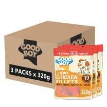 Good Boy - Chewy Chicken Fillets - Dog Treats - Made With 100% Natural