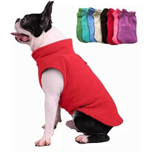 JACKO & CO - Fleece Vest Dog Sweater with Leash Ring - Soft, Warm & Li