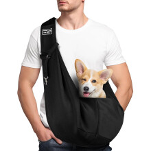Adiwo Puppy Carrier - Reversible Hands-free Dog Carry Sling for Small