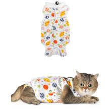 ANWA Cat Recovery Suit - Breathable Cat Onesie for Cats After Surgery