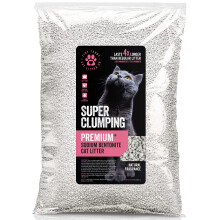 Natural Super Clumping Cat Litter 20L, Unscented Bentonite Clay, Highl