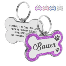 Dog Tags for Pets Engraved UK Personalised ID Tags for Dogs with Any N