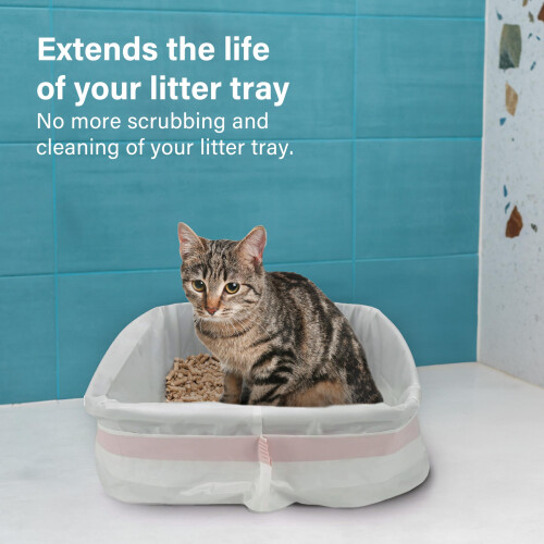 20x Extra Large Cat Litter Tray Liners with Drawstrings, 97x43cm Scrat 1