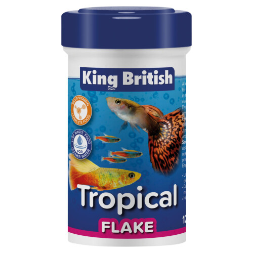 King British – Tropical Fish Flake 12g – Multi-Vitamin Complete Food –