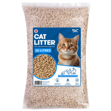 SIC Cat Litter 30L – Biodegradable Wood Pellet Cat Litter, Dust-Free &