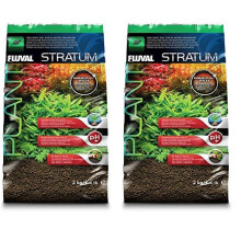 Fluval Plant and Shrimp Stratum Aquarium Planting Substrate, Dark Brow