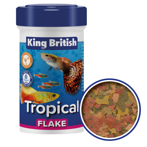 King British – Tropical Fish Flake 12g – Multi-Vitamin Complete Food – 1