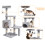 Cat Tree, 112cm Cat Scratching Post for Indoor Cats, Multi-Level Stabl 6