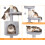 Cat Tree, 112cm Cat Scratching Post for Indoor Cats, Multi-Level Stabl 4