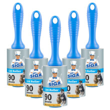 MR.SIGA Extra Sticky Lint Roller Pet Hair Remover with Easy Tear Sheet