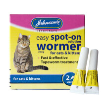 Johnson's Easy Spot On Wormer for Cats & Kittens 2 Pack: Veterinary St