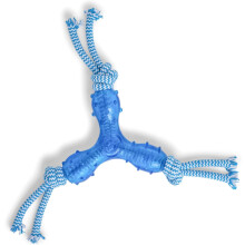 Petface (Little Petface) Tripod Puppy Dog Chew Toy, Blue