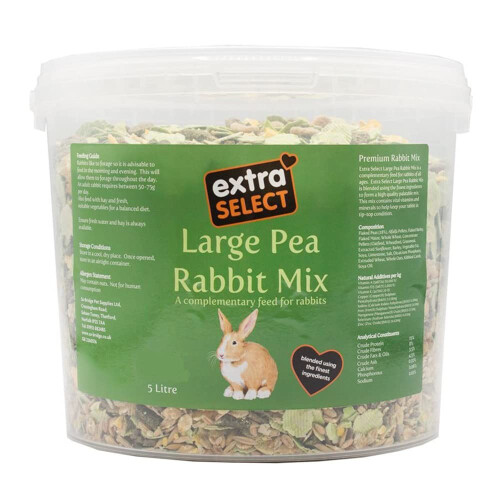 Extra Select Premium Large Pea Rabbit Mix - Peaflakes, Rabbit Muesli,