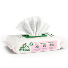 Beco Dog Wipes - 1 Pack of 80, Coconut Scented, For Paws, Body and Bum