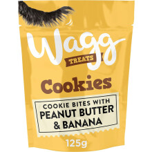Wagg Cookie Bites Peanut Butter & Banana Dog Treats 125g (Pack of 7) -