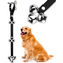 MEKEET Potty Doorbells for Dog Training Iron Bells, Adjustable Nylon R