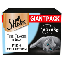 Sheba Delicacy Fishy Flavours in Jelly - Wet Cat Food - 80x 85g