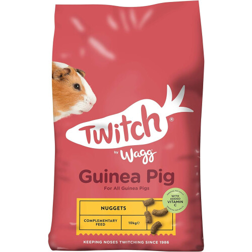 Wagg Wagg Twitch Guinea Pig Food 10kg - Complementary Feed Nuggets 1