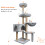 Cat Tree, 145cm Stable Cat Scratching Post for Indoor Cats, Multi-Leve 6
