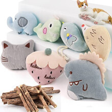 SeaMorn Catnip Toys for Cats, Cat Chew Sticks,Cat Boredom Toys for Ind