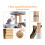 Cat Tree, 145cm Stable Cat Scratching Post for Indoor Cats, Multi-Leve 5
