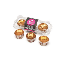 The Barking Bakery Mini Uniced Trio Woofins – 3 Mini Cakes for Dogs –
