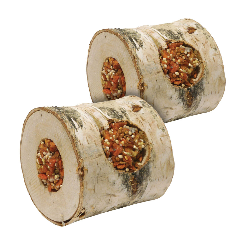 Rosewood Naturals Nibble Woodroll With Carrot, Small Animal Treat And