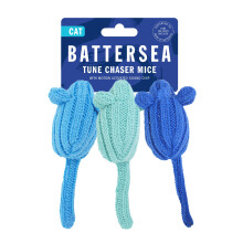 Rosewood Battersea Tune Chaser Mice Cat Toy - Catnip Infused, Interact