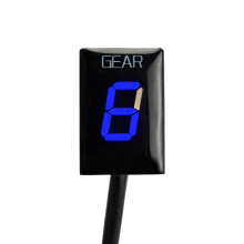 Motorcycle Gear Indicator Digital LCD Waterproof HeatResistant Dustproof Design Blue