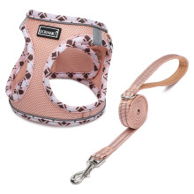 DORAMIO Step-in Dog Harness and Leash Set, Soft Mesh No-Chock Reflecti